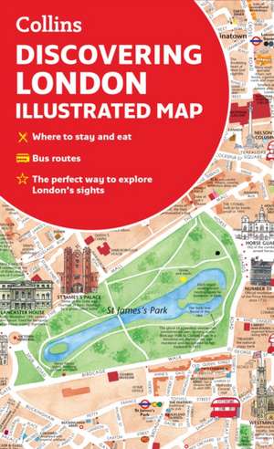 Discovering London Illustrated Map de Collins Maps