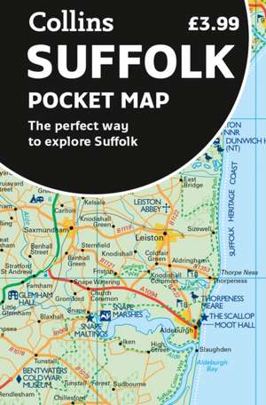 SUFFOLK POCKET MAP MFO de Collins Maps