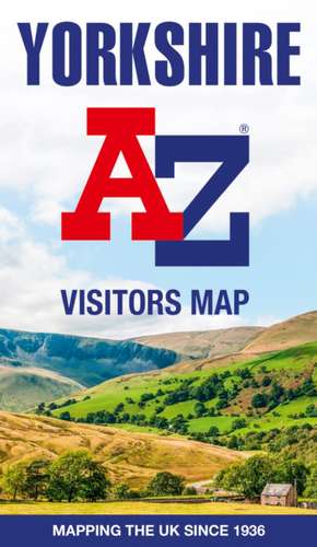 Yorkshire A-Z Visitors Map de A-Z Maps