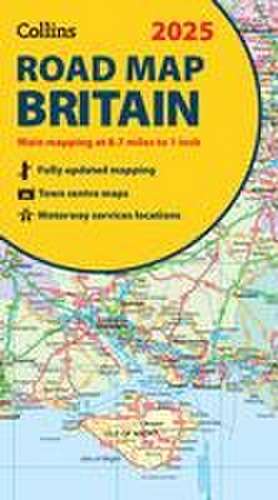 2025 Collins Road Map of Britain de Collins Maps