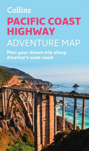 Pacific Coast Highway Adventure Map de Collins Maps