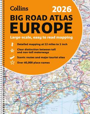 Collins 2026 Big Road Atlas Europe de Collins Maps