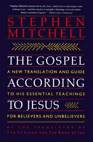 The Gospel According to Jesus de Stephen Mitchell