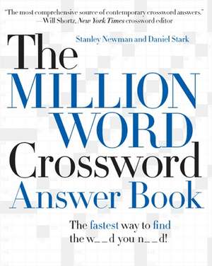 The Million Word Crossword Answer Book de Stanley Newman