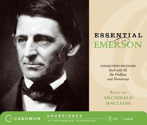 Essential Emerson CD de Ralph Waldo Emerson