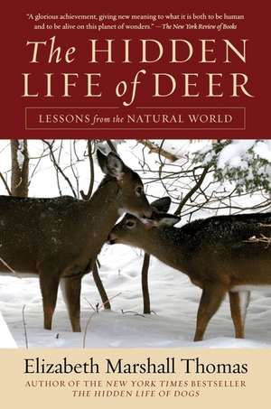 The Hidden Life of Deer: Lessons from the Natural World de Elizabeth Marshall Thomas