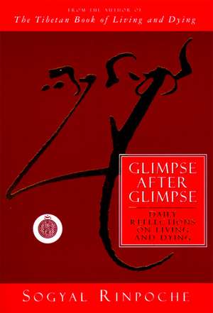 Glimpse After Glimpse: Daily Reflections on Living and Dying de Sogyal Rinpoche