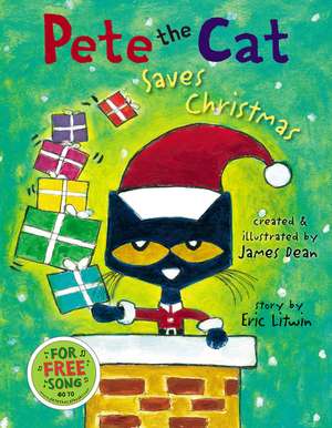 Pete the Cat Saves Christmas: A Christmas Holiday Book for Kids de Eric Litwin