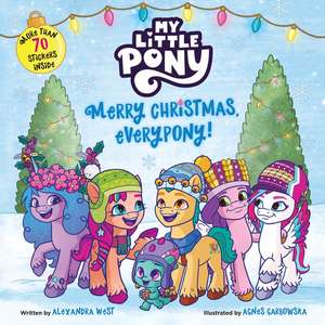 My Little Pony: Merry Christmas, Everypony!: Includes More Than 50 Stickers! A Christmas Holiday Book for Kids de Hasbro