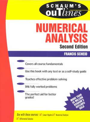 Schaum's Outline of Numerical Analysis de Francis Scheid