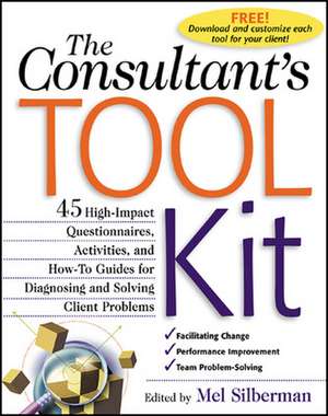 The Consultant's Toolkit: 45 High-Impact Questionnaires, Activities, and How-To Guides for Diagnosing and Solving Client Problems de Mel Silberman