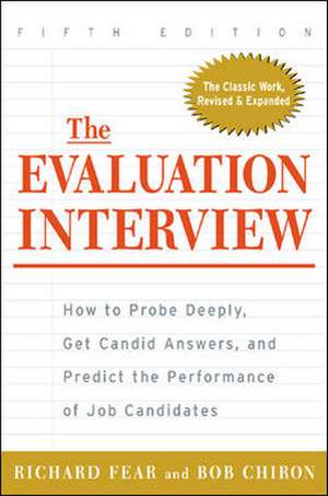 The Evaluation Interview de Richard Fear