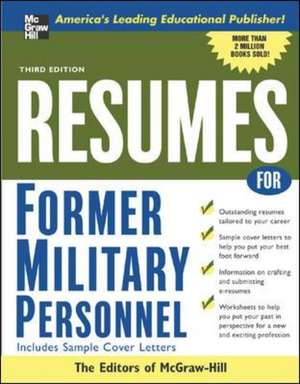 Resumes for Former Military Personnel de McGraw-Hill