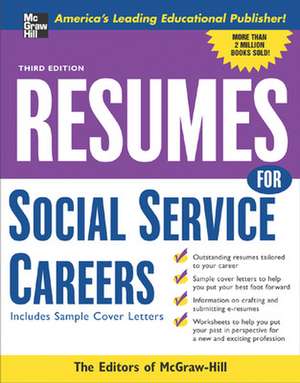 Resumes for Social Service Careers de N/A McGraw Hill