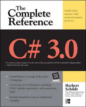 C# 3.0 THE COMPLETE REFERENCE 3/E de Herbert Schildt