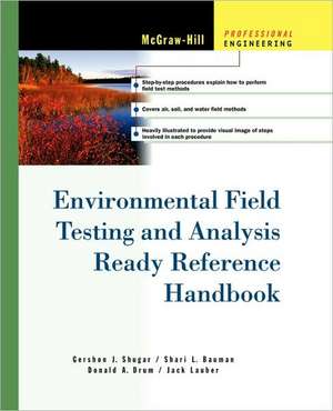 Environmental Field Testing and Analysis Ready Reference Handbook de Gershon Shugar