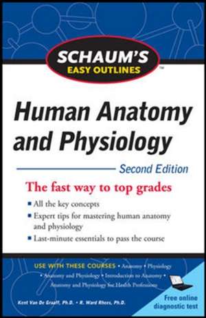 Schaum's Easy Outline of Human Anatomy and Physiology, Second Edition de Kent Van De Graaff