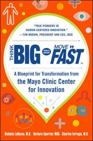 Think Big, Start Small, Move Fast: A Blueprint for Transformation from the Mayo Clinic Center for Innovation de Nicholas LaRusso