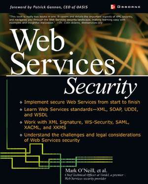 Web Services Security de Mark O'Neill