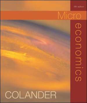 Microeconomics de David Colander