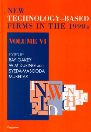 New Technology-Based Firms in the 1990s de R. Oakey