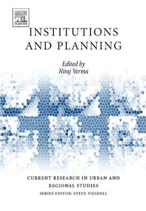 Institutions and Planning de Niraj Verma