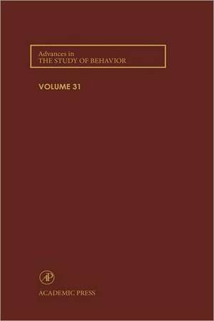 Advances in the Study of Behavior de Peter J.B. Slater