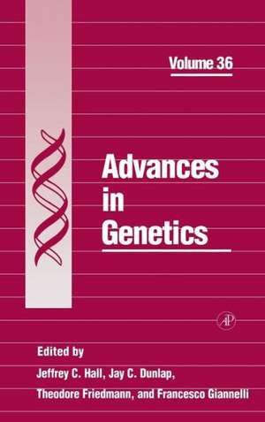 Advances in Genetics de Jeffrey C. Hall