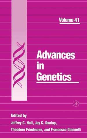 Advances in Genetics de Jeffrey C. Hall