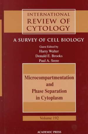 Microcompartmentation and Phase Separation in Cytoplasm: A Survey of Cell Biology de Kwang W. Jeon