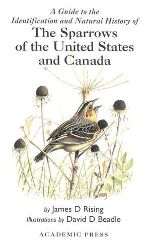 A Guide to the Identification &Natural History of the Sparrows of the United States &Canada de James D Rising