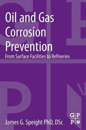 Oil and Gas Corrosion Prevention: From Surface Facilities to Refineries de James G. Speight