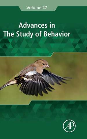 Advances in the Study of Behavior de Marc Naguib