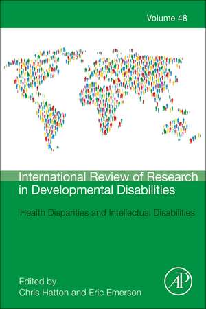 Health Disparities and Intellectual Disabilities de Christopher Hatton