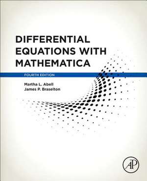 Differential Equations with Mathematica de Martha L. Abell