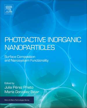 Photoactive Inorganic Nanoparticles: Surface Composition and Nanosystem Functionality de Julia Pérez Prieto