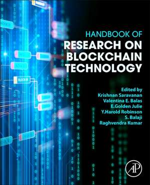 Handbook of Research on Blockchain Technology de Saravanan Krishnan