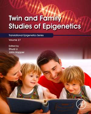 Twin and Family Studies of Epigenetics de Shuai Li