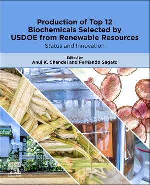 Production of Top 12 Biochemicals Selected by USDOE from Renewable Resources: Status and Innovation de Anuj K. Chandel