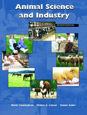 Animal Science and Industry de Merle Cunningham