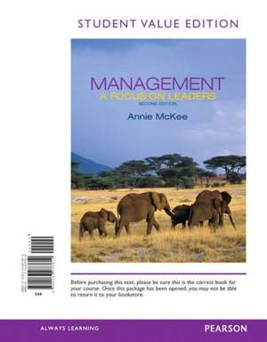 Management: A Focus on Leaders de Annie Mckee