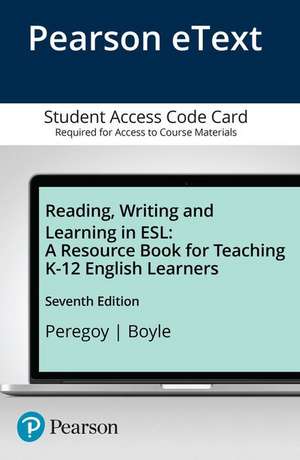 Reading, Writing and Learning in ESL de Suzanne F. Peregoy