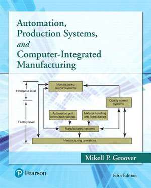 Automation, Production Systems, and Computer-Integrated Manufacturing de Mikell Groover