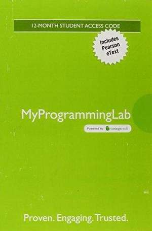 Mylab Programming with Pearson Etext -- Access Card -- For Introduction to Java Programming and Data Structures, Comprehensive Version de Y. Daniel Liang