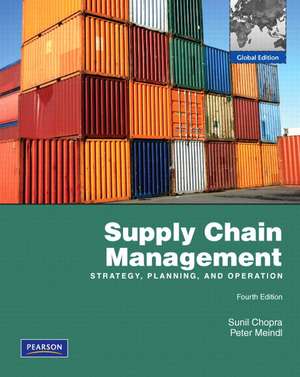 Supply Chain Management: Global Edition de Sunil Chopra