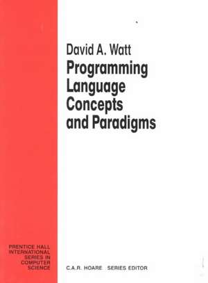 Programming Language Concepts Paradigms de David Watt