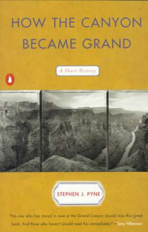 How the Canyon Became Grand: A Short History de Stephen J. Pyne