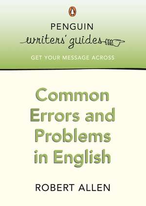 Common Errors and Problems in English de Robert Allen