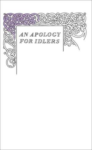 An Apology for Idlers de Robert Louis Stevenson