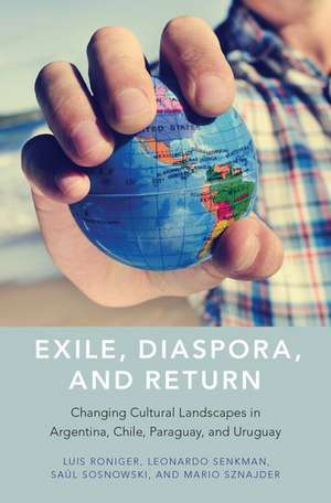 Exile, Diaspora, and Return: Changing Cultural Landscapes in Argentina, Chile, Paraguay, and Uruguay de Luis Roniger